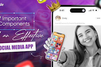develop social media app and website
