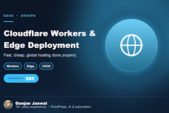 deploy your site or app to cloudflare workers and pages