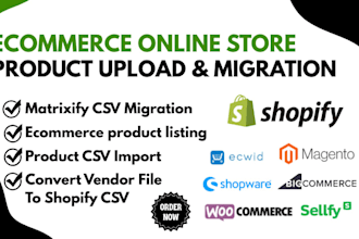 do shopify matrixify csv migration, bulk product import, product lister