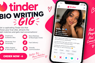 write you a catchy tinder bio profile to meet you match