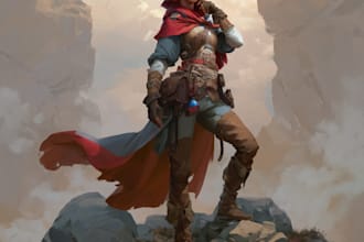illustrate your dnd hero villain or fantasy character