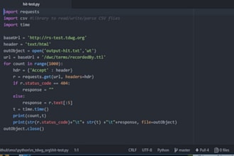do python coding debugging and fix code bugs
