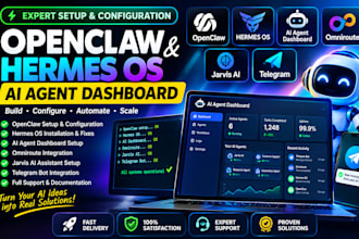 openclaw setup hermes os ai dashboar agent omniroute openclaw jarvis ai telegram
