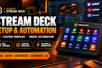 setup and customize elgato stream deck for obs and live streaming