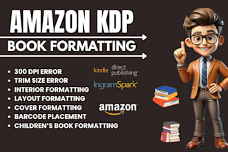 publish books on amazon KDP, children book formatting amazon kdp book publishing