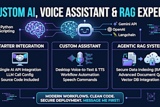 build a custom ai voice assistant or rag system using python