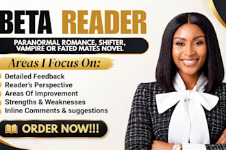 beta read paranormal romance, beta read shifter, fated mates novel beta reader