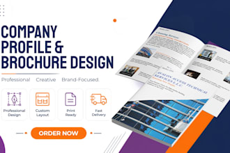 design company profile and brochure design
