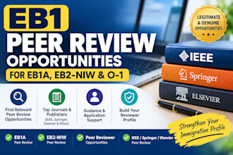 help you find legitimate peer reviewer for eb1a and niw