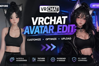 edit customize and optimize your vrchat avatar