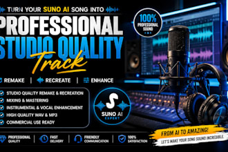 remake your suno ai song into a professional human produced track