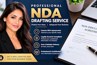 draft a professional non disclosure agreement or nda for your business
