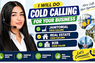 janitorial cold calling, real estate cold calling, janitorial, b2b cold caller