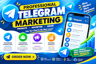 do telegram marketing, telegram promotion, advertising and organic growth
