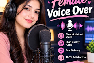 do professional urdu and english female voice over for ads and reels