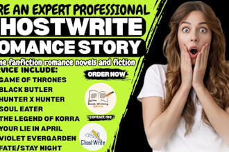 ghostwrite romance stories, anime fanfiction, romance novels and fiction