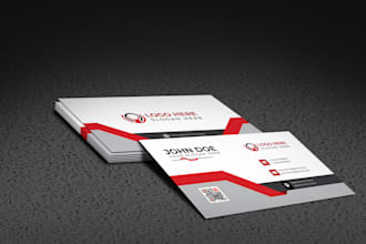 design a professional eye catching business card  in 10 hours