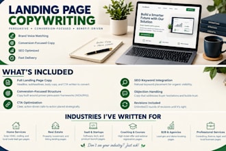 write high converting sale copy for your landing page, sale page,copy writing