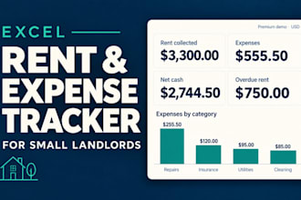 build an excel rent collection and expense tracker for landlords