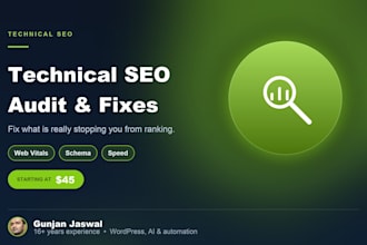 do a technical seo audit and fix your wordpress website