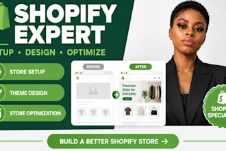 design redesign customize your shopify store as an expert shopify store expert
