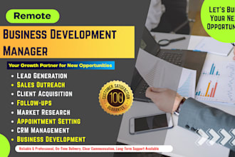 be your remote business development manager