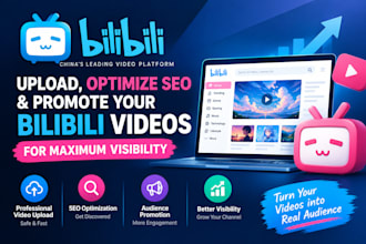 upload, optimize SEO and promote bilibili videos for maximum visibility