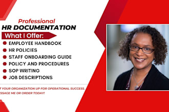write employee handbook, hr policies, hr form and staff onboarding guide
