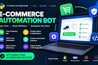 build auto checkout bot, python bot, auto buying bot, auto purchase bot
