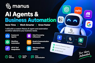 build ai agents and business automation with manus ai