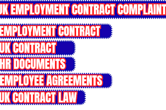write UK contracts of employment, offer letters and HR policies