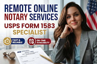 notarize US uk online notary legal documents usps form 1583 affidavit uk notary