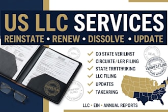 do llc reinstatement, llc dissolution, change of address, close ein, renew llc