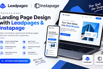 design a high converting leadpages or instapage landing page