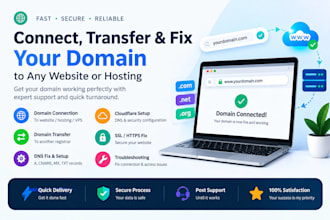 transfer and fix your domain to any website