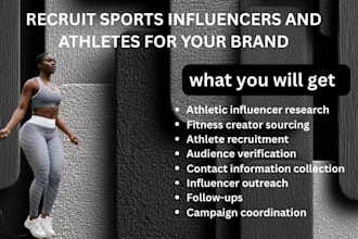 recruit sports influencers and athletes for your brand