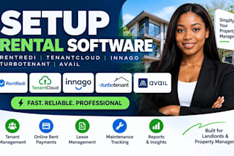 setup rentredi tenantcloud innago turbotenant avail  rental software