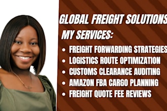 optimize your freight forwarding logistics and international shipping