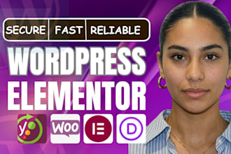 create wordpress elementor landing page , wordpress landing page
