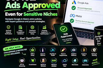 be your ads consultants for disapproved ads and help fix ads issue for sensitive