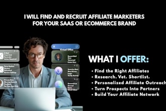 find and recruit affiliate marketers for your saas or ecommerce brand