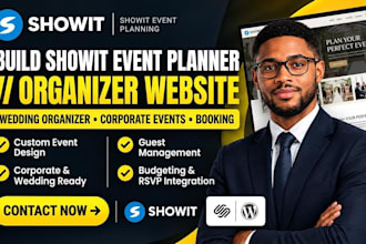 build showit event planner website wedding organizer corporate event website