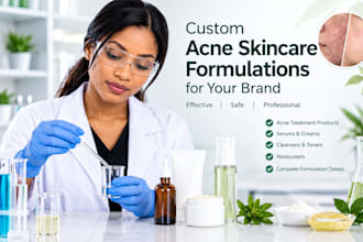 formulate custom acne skincare products for your brand