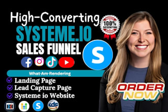 build sales funnel lead magnet and email automation in systeme io