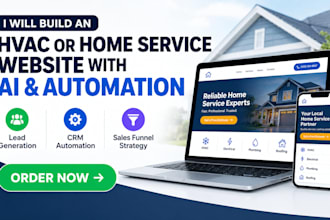 build an hvac or home service website with ai and automation