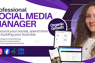 be your social media manager and content strategist