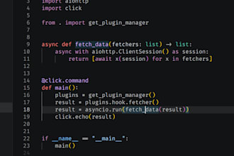 write your python script
