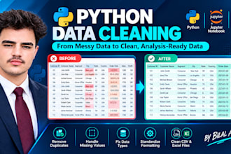 clean excel CSV data with python
