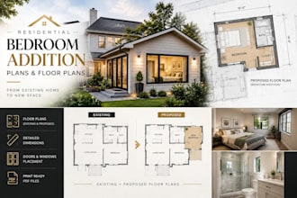 create bedroom addition plans and floor plans