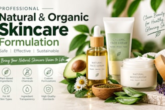 create natural and organic skincare formulations